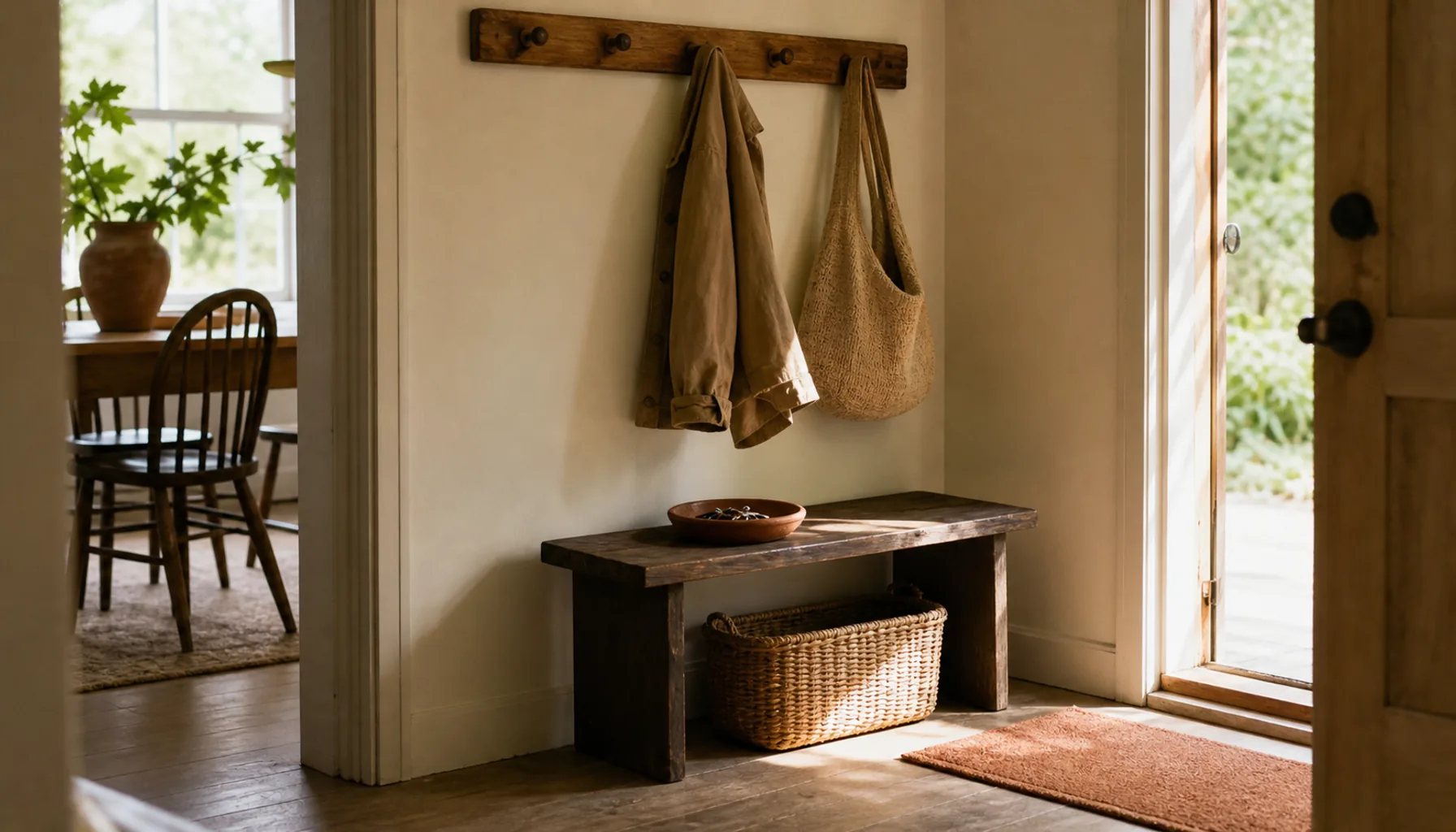 Entryway Setup for Busy Mornings