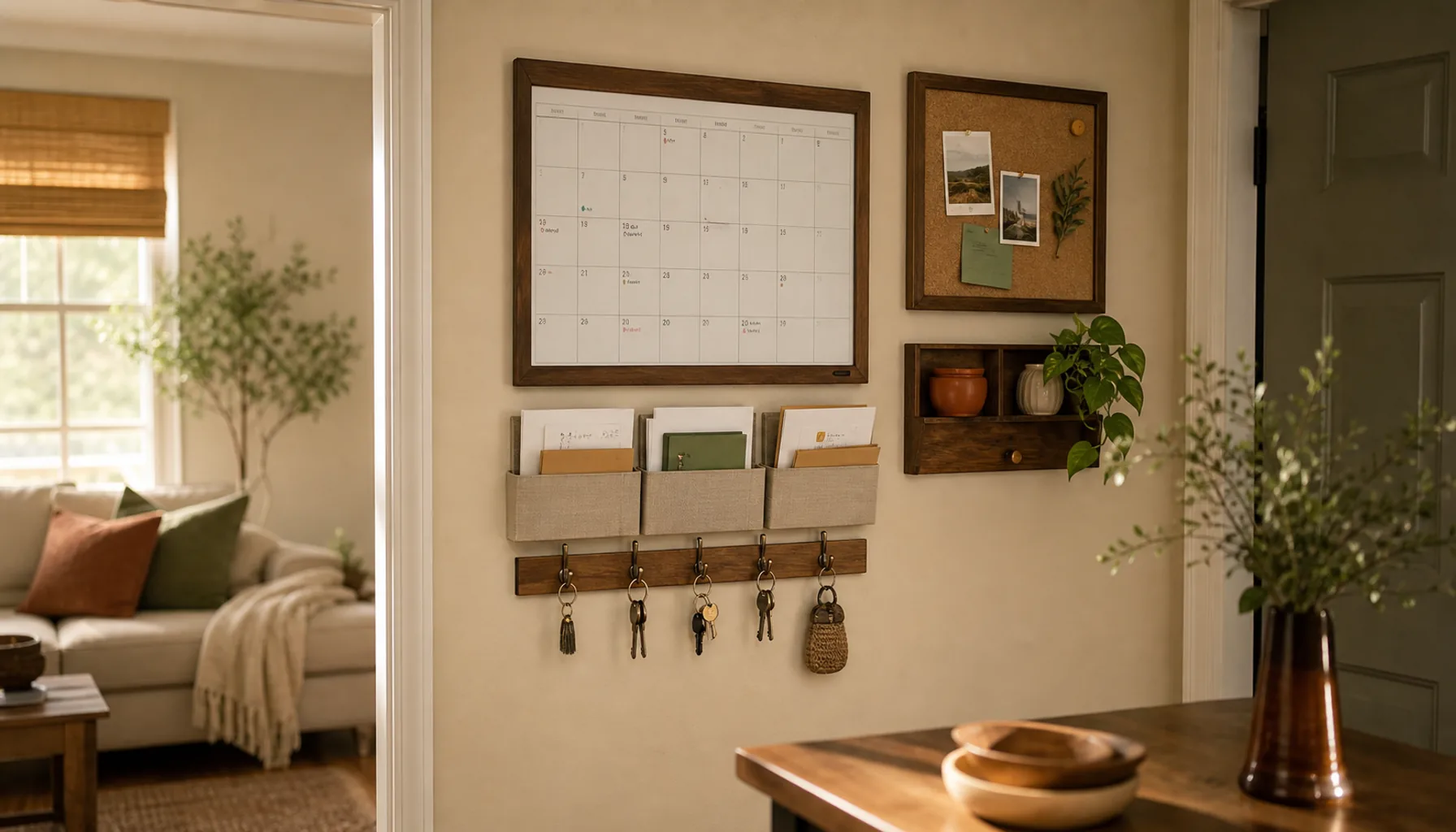 Build a Family Command Center for Mail, Keys & Schedules
